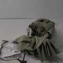 Green Linen Curtains 108 Inches Long 2 Panels Set for Living Room Farmhouse Boho Linen Textured Pinch Pleated Memory Shape Light Filtering Ceiling Semi Sheer Window Curtain Hook Rings Sage Green