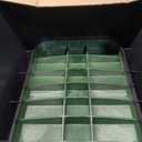 NDS 117BC* 15 in. X 22 in. Rectangular Jumbo Valve Box and Cover, 12 in. Height, Irrigation Control Valve Lettering, Black Box, Green Overlapping Cover, Black/Green