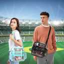 PIG PIG GIRL Clear Tote Bag - 12x6x12 See Through Stadium Event Bag for Women