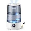 Homvana Humidifiers for Bedroom Home, 3.6 L Cool Mist Top-Fill 34H Super Long Time, Quiet 23dB, Baby Humidifier, Oil Diffuser for Large Room, House, Plant, Nursery, Office, BPA FREE, Ultrasonic (Grey)