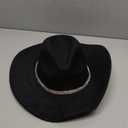 Keilin Rhinestone Cowgirl Hat Disco Cowboy Hat Felt Western Nashville Bachelorette Party Hat for Teens and Adults (6 3/4-7 3/8, Black)
