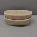 Bread Proofing Baskets Set of 2 10 inch Oval Shaped Dough Proofing Bowls w/Liners Perfect for Professional & Home Sourdough Bread Baking