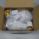 6 Pack Rechargeable Emergency Light Bulbs, Battery Powered LED Light Bulb 6000K Daylight E26 12W 60W Equivalent with 1500mAh for Home Power Outage Camping Hiking( 6 Bulbs, 6 Hooks,3 Plug Caps)