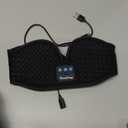 Perytong Sleep Mask with Bluetooth 5.4 Headphones, Wireless Sleep Eye Mask for Side Sleepers, 3D Contoured Comfort & Built-in HD Stereo Earphones, Blackout for Travel (Carbon Black)