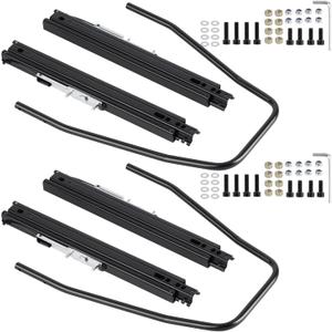 Slider Seat Track Set of 2 with Seat Mounting Hardware kit, Universal Seat Slider Compatible with Sparco, NRG, Bucket Seat and Racing Seat