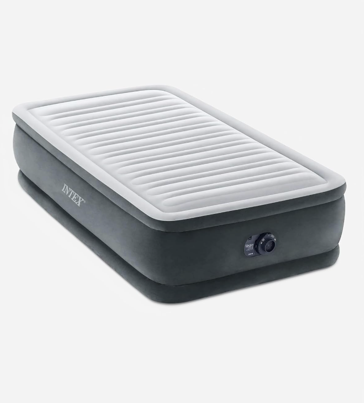 Intex Dura-Beam Deluxe 18" Twin Size Air Mattress with Built-in Pump
AP619D - Comfort-Plush Portable Inflatable Bed for Camping, Travel & Guests