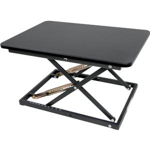 Standing Desk Converter Height Adjustable Stand Up Desk Riser - Supports 300 lbs, Fully Assembled Monitor/Laptop Riser Workstation, Black.