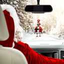 8Pcs Acrylic Chicken Ornaments Christmas Tree Pendant Decor Xmas Tree Hanging Decoration Acrylic 3D Chicken Signs Christmas Farm Theme Decor