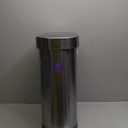 simplehuman 45 Liter/ 12 Gallon Semi-Round Hands-Free Step Trash Can, Brushed