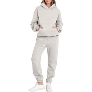 ANRABESS Womens 1 Piece Outfits Lounge Jogger Sweatpants Y2K Tracksuit Sweatsuit Set Fall Clothes L