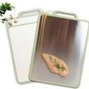 Stainless steel cutting board double sided with Wheat Straw PP & Grater. MYLLENE large size16X12". Food grade. Easy to clean. Durable. Eco-friendly