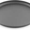 Pre-Seasoned Cast-Iron Griddle/Pizza Pan, 14", Black