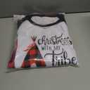 ANGELGGH Matching Christmas Pajamas for Family, Cute Vacation PJs Sets for Couples/Women/Men, Xmas 2 Piece Jammies Sleepwear