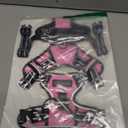 BARKBAY Dog Harness No Pull for Medium Dogs - Adjustable, Reflective, Comfortable, No Choke, Heavy-Duty - Perfect for Outdoor Training, Walking, and Hiking - Strong & Durable - M & Pink