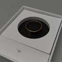 Unisex Smart Ring with LED Display, Touch Controls, and Charging Case - Tracks Activity, Sleep, Heart Rate, and Blood Oxygen, IP68 Waterproof (Gold, #9)