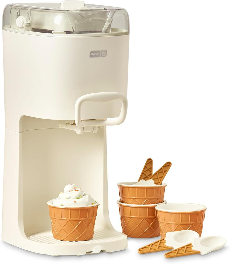 Dash Soft Serve Ice Cream Machine - Frozen Dessert Machine for Soft Serve, Froyo, Sorbet, and Fruit Whips - Compact Design - Features Double Insulated Freezer Bowl - 1-Pint Capacity