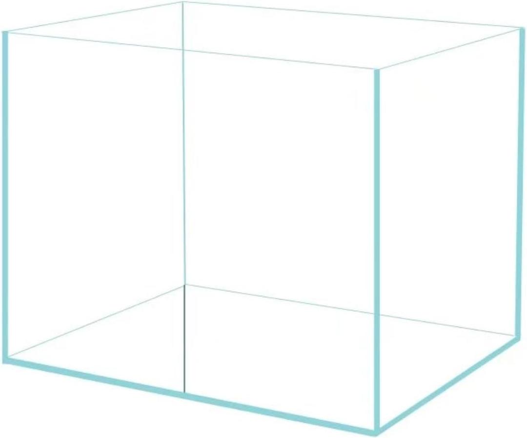 Small Nano Tall Rimless Tank, Glass Fish Tank, Betta Tank (0.7 Gallon, 5.9x4.3x5.1in/15x11x13cm)