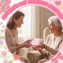 2 x Eaasty 48 Pack Pink Mother's Day Religious Gold Foil Cards with Envelopes and Stickers 6 Elegant Designs for Party Supplies