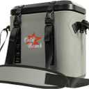 Magnetic Backpack Cooler Bag, Cold Retention Soft Coolers 30 Can Insulated Soft Sided Cooler with Waterproof Bag (Gray)