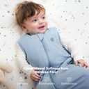 Momcozy Sleep Sack for Baby 0-6 Months, 1.5 TOG Baby Wearable Blanket with Supportive Plush Filling, Two-Way Zipper for Easy Diaper Changes, Snap-Fit Design for Growing Babies, Small, Blue