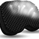 NEW-Vi Anti-Slip Kayak Seat Cushion - Waterproof Thicken Gel Boat Kayak Canoe Rowing Stadium Pad for Sit in Kayak Chair Kayak Accessories Equipment Gear for Fishing Kayak (Black)