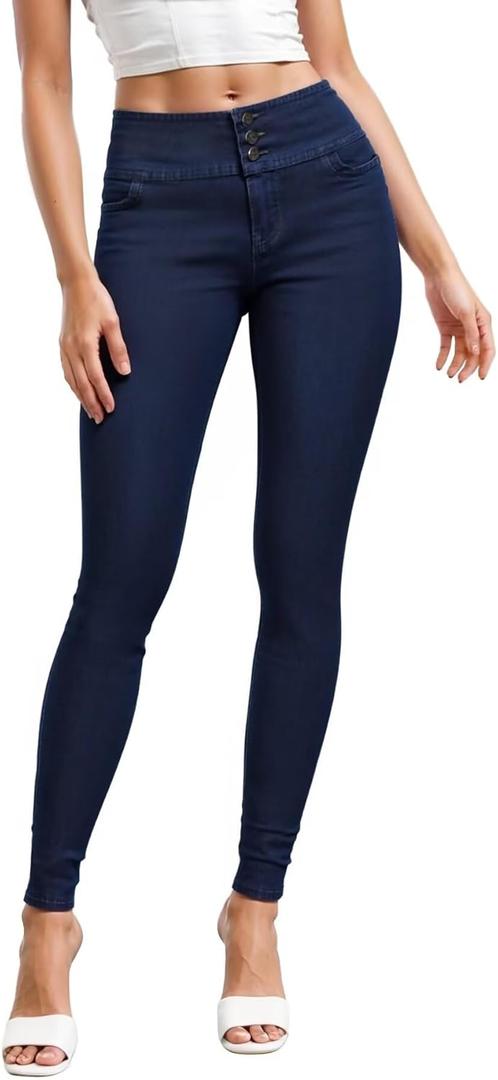 Hybrid & Company Women's Butt Lift V3 Super Comfy Stretch Denim Jeans P45070SKX Dark WASH 20