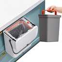 OYSIR 2 in 1 Kitchen Trash Can & Slide Lid, Under Sink Garbage Can, 2.4 Gal Waste Bins & Inner Barrel,Portable Hang Trash Bin, with Sticky Hook & Scraper