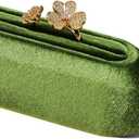 Velvet Jewelry Display Stand, 3-Size Ring Holder & Bangle Organizer (Olive Green, M)