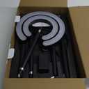 Floor Lamp for Living Room, 75.5 Inch Tall Standing Lamp for Bedroom with 2 312 Rotatable Ring Lights, 36W Bright Stepless Dimmable LED Floor Light with Remote Control for Office Dining Room (Black)