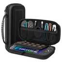 2 x TiMOVO Carrying Case for Nintendo Switch 2 (2025), Large Capacity Protective Hard Shell Portable Travel Case Pouch for Switch 2, with 10 Game Card Slots and Pockets for Console & Accessories, Black