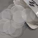 60 Pieces Transparent Acrylic Circle Discs Thick Round Acrylic Sheets Blanks Clear Round Ornaments for DIY Projects and Crafts(1.5 Inch)