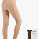 MARTIZA Fleece Lined Tights for Women,Fake Translucent Winter Thermal Pantyhose, Warm Thick High Waist Leggings, M