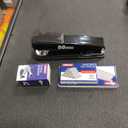 Max HD50DFBK Flat-Clinch Standard Stapler, 30-Sheet Capacity, Black