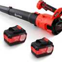 Leaf Blower, Cordless Leaf Blower with 2 x 4.5Ah Batteries and Fast Charger, 2 Speed Mode, Lightweight Leaf Blowers for Blowing Leaves, Patio Cleaning, Lawn Care and Dust