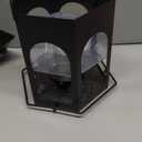 Kingsyard Metal Bird Feeder for Outdoors Hanging, 3 lbs Seed Feeder, Wild Bird Feeders for Garden Cardinal Finch Bluebird, Easy to Fill & Clean, Black