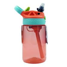 Contigo Kids Water Bottle with Redesigned AUTOSPOUT Straw, 14 oz (Coral/Blue Raspberry)