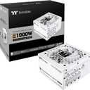 Thermaltake Toughpower GT 1000W; ATX 3.1; Native PCIe 5.1 12V-2x6; Full Modular; Flat Cables; Color Matched Connectors; Japanese Main Capacitors; 80 Plus Gold; 140mm; Snow; PS-TPT-1000FNFAGU-W
