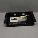 COREMINDED Under Desk Storage Shelf - Carbon Steel Under Desk Tray with Cable Management, Mountable Add-On Shelf for Table & Office Desks (13" x 8" x 2.8") (Medium)