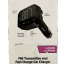 ZGear FM Transmitter & Fast Charging Car Charger - 12 watt 2.4 amp Aux & USBport