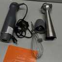 KOIOS Immersion Blender, 1000W Anti-scratch 3-in-1 Hand Blender, Upgraded 12 Speed Stainless Steel Blade Stick Blenders with Turbo Mode, Whisk and Milk Frother, Non-BPA (Silver)