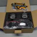 Auxbeam 6 Modes Amber White Series LED Cubes, 3Inch 72W LED Pods Dual Color Off-Road Strobe Lights, Spot Flood Combo Driving Offroad Ditch Lights Flashing Warning Functional, Pair