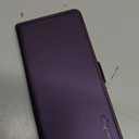 Wallet Flip Case for Samsung Galaxy S21 Ultra 5G - [RFID Blocking] Luxury PU Leather Card Holder Magnetic Phone Cover with Kickstand,Shockproof Protective Case,Purple