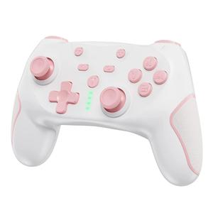 Matbip Wireless Pro Controller for Switch/Switch 2/Switch Lite/Switch OLED, wireless controller for switch with 2 back buttons, 3-level TURBO adjustable (Pink)