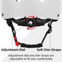 Skateboard Bike Helmet, Lightweight Adjustable, Multi-Sport for Bicycle Skate Scooter, 3 Sizes for Adult Youth & Kids, Size: Medium: 54-57 cm / 21.3"-22.4" 