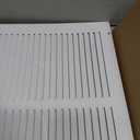 14 x 10 Vent Cover (Duct Opening Size), Air Return Vent Cover, AC Vent Cover, Cold Air Return Vent Cover, Flat Return Air Grilles, Outer Dimensions:15.75"W x 11.75"H (14"W x 10"H, Duct Opening)