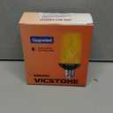 Vicstone Dusk to Dawn LED Flame Light Bulbs Outdoor, 4 Modes Flickering Light Bulbs with Upside Down Effect, E26 Fire Bulb for Halloween Christmas Party Patio Porch Home Indoor Decorations - 2