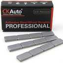 CKAuto 1oz, Grey, Adhesive Stick on Wheel Weights,EasyPeel Tape, 72 oz/Box, US Quality(72pcs)