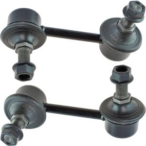 TRQ Rear Driver and Passenger Side Sway Bar Link Set 2 Piece Compatible with 08-14 Dodge Avenger 11-14 Chrysler 200 07-10 Sebring 07-09 Dodge Caliber 07-09 Jeep Compass 07-09 Patriot