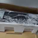 Ralbay Dimmable Matte Black Vanity Light Modern 5 Lights Acrylic Stainless Steel Vanity Wall Light Over Mirror Long LED Modern Bathroom Vanity Lighting Fixtures (34 inch)