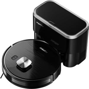 MAMNV Robot Vacuum and Mop Combo, 11500 Pa Suction, 3-in-1 Robotic Vacuum with Smart LiDAR Navigation, 90 Day Self-Emptying,160 Min Runtime,App/Voice Control, Ideal for Pet Hair, Carpet & Hard Floor